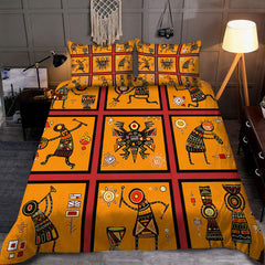 Kokopelli Dance - Native American Bedding Set