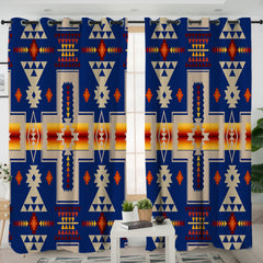 Tribes Pattern Living Room Curtains - Native American Curtain NZ#2