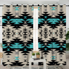 Tribes Pattern Living Room Curtains - Native American Curtain NZ#3