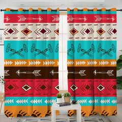 Tribes Pattern Living Room Curtains - Native American Curtain NZ#5