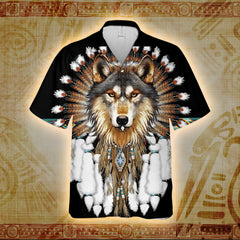 Wolf Chief - Native American Hawaii Shirt