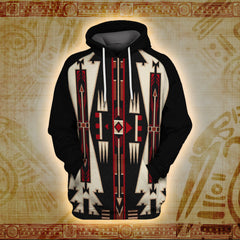 Tribal Earth Patterns 3D Printed Hoodie