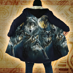 Moonlit Alpha - Native American Hooded Cloak