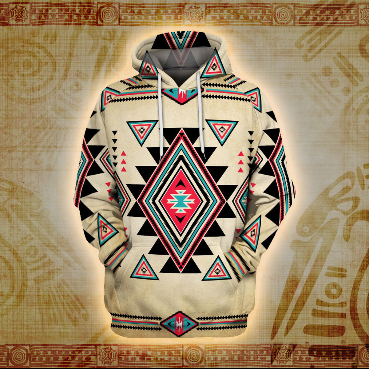 Geometric Spirit 3D Printed Hoodie