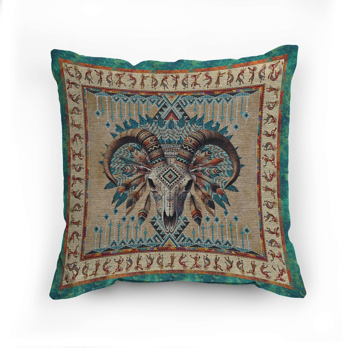 Guardian of the Peaks Woven Pillow - 17"x18" Cotton Blend