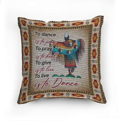 Healing Rhythm Woven Pillow - 17"x18" Cotton Blend