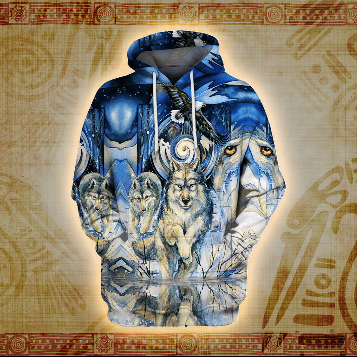 Winter Wolf Spirits 3D Printed Hoodie