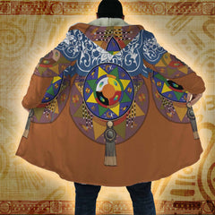 Medicine Wheel - Native American Hooded Cloak