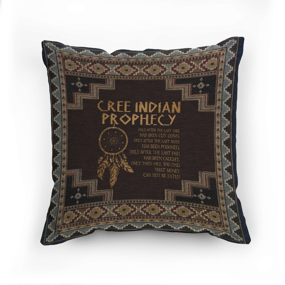 Sacred Reminder Woven Pillow - 17"x18" Cotton Blend