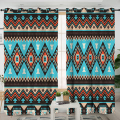 Tribes Pattern Living Room Curtains - Native American Curtain NZ#6