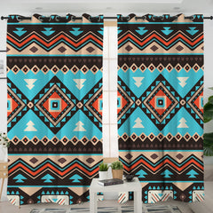 Tribes Pattern Living Room Curtains - Native American Curtain NZ#6