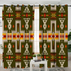 Tribes Pattern Living Room Curtains - Native American Curtain NZ#10