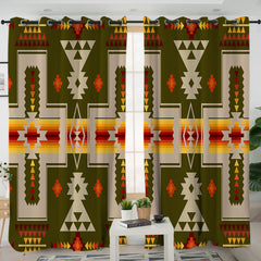 Tribes Pattern Living Room Curtains - Native American Curtain NZ#10