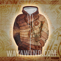 Ancient Buffalo 3D Printed Hoodie