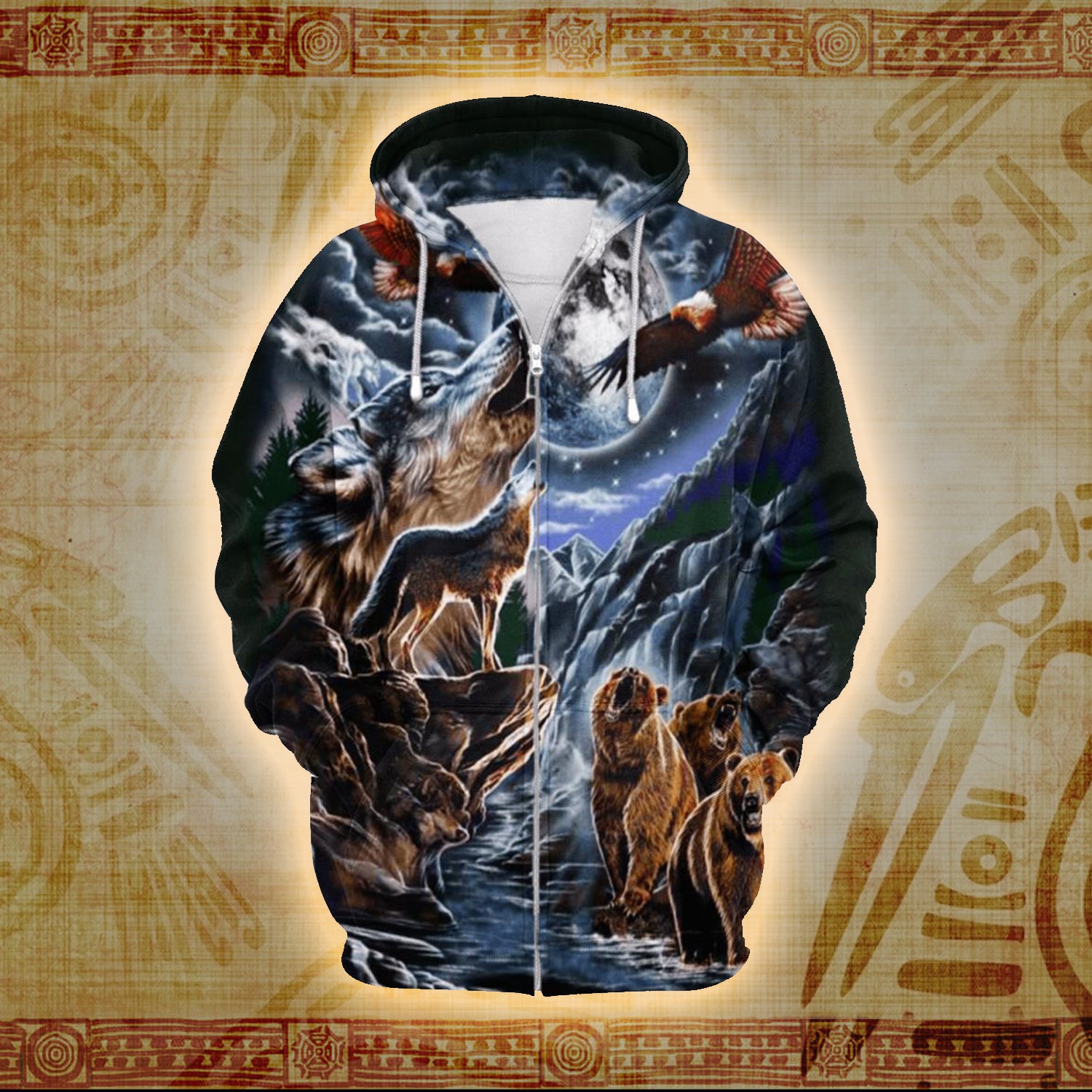 Moonlit Wilderness 3D Printed Hoodie