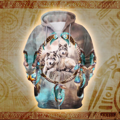 Wolves of the Spirit Realm 3D Printed Hoodie