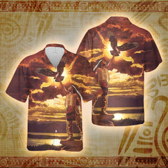 Eagle's Ascend - Native American Hawaii Shirt