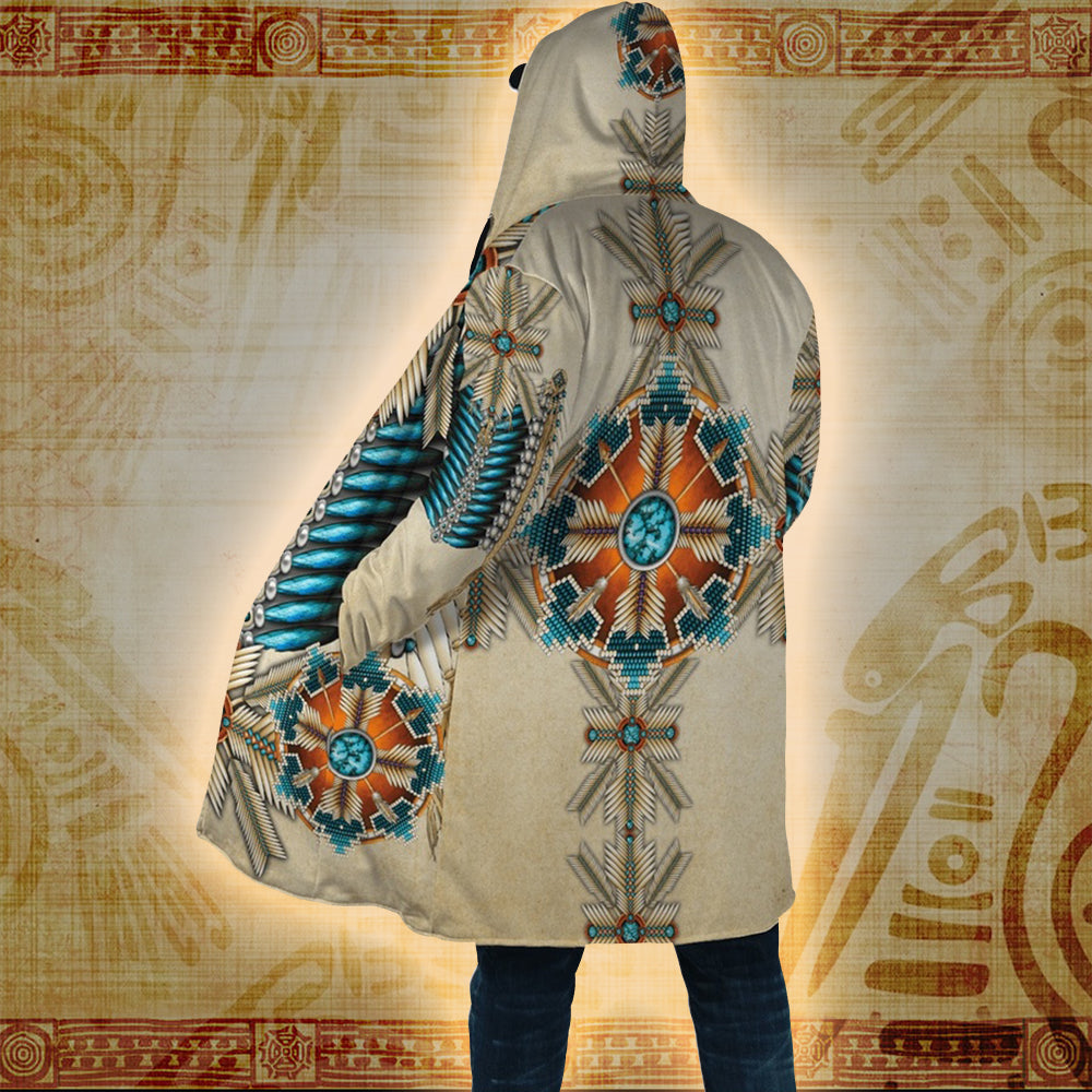 Sun Spirit Guardian - Native American Hooded Cloak