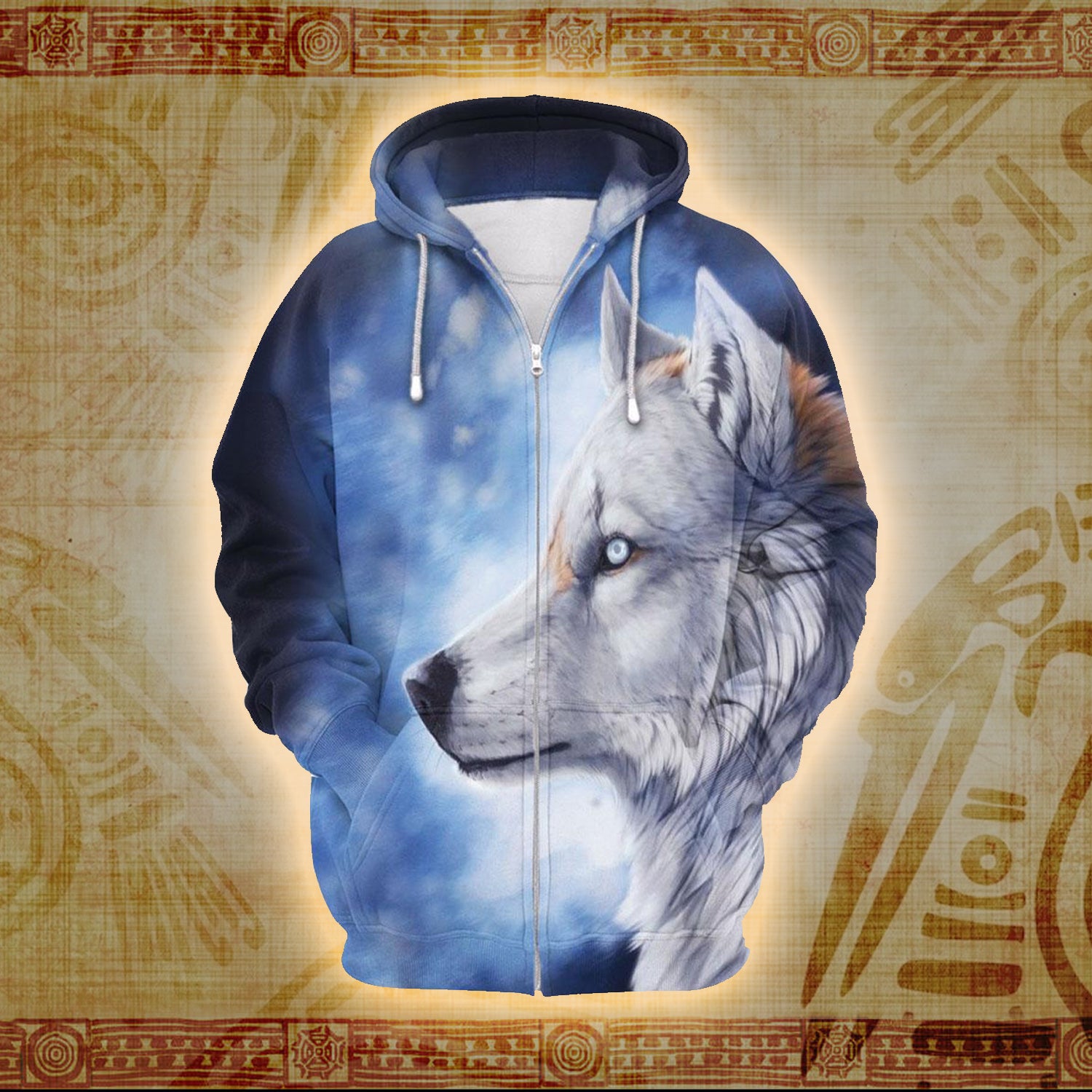 Lone Wolf 3D Printed Hoodie