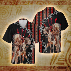 Red Hawk's Journey - Native American Hawaii Shirt