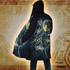 Moonlit Alpha - Native American Hooded Cloak