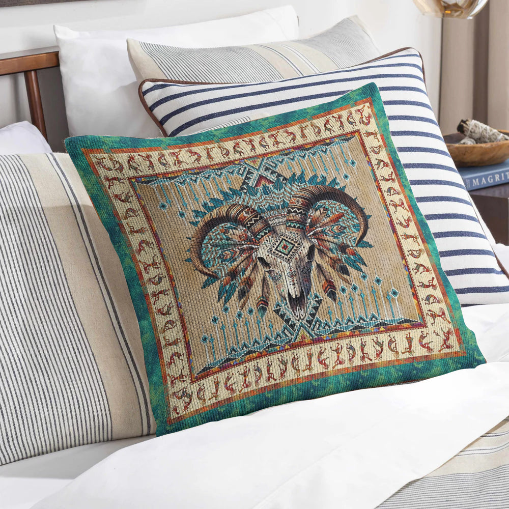 Guardian of the Peaks Woven Pillow - 17"x18" Cotton Blend