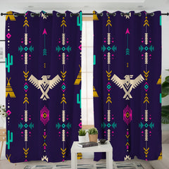 Tribes Eagle Pattern Living Room Curtains - Native American Curtain