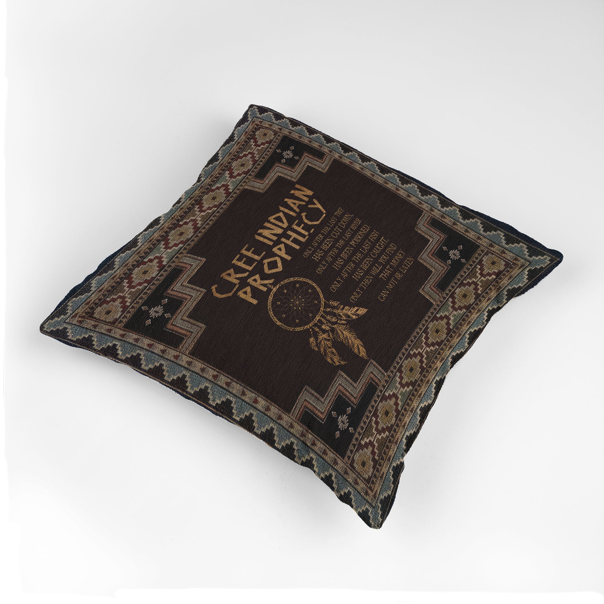 Sacred Reminder Woven Pillow - 17"x18" Cotton Blend