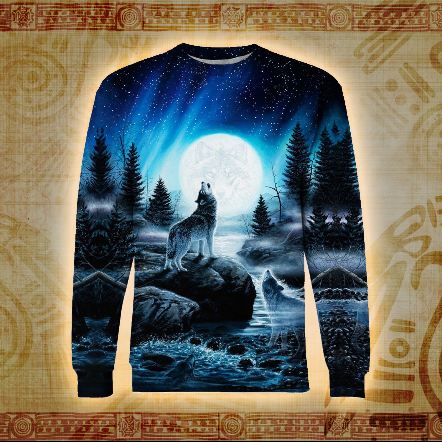 Moonlit Echoes 3D Printed Hoodie