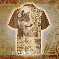 Lone Wolf - Native American Hawaii Shirt