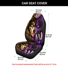 Dream Wolf Protector-Native American Car Seat Cover