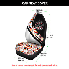 Sacred Bear Pattern-Native American Car Seat Cover