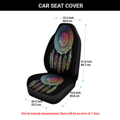 Dream Catcher Black-Native American Car Seat Cover