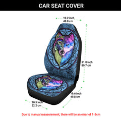 Mystic Coyote-Native American Car Seat Cover