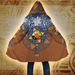 Medicine Wheel - Native American Hooded Cloak