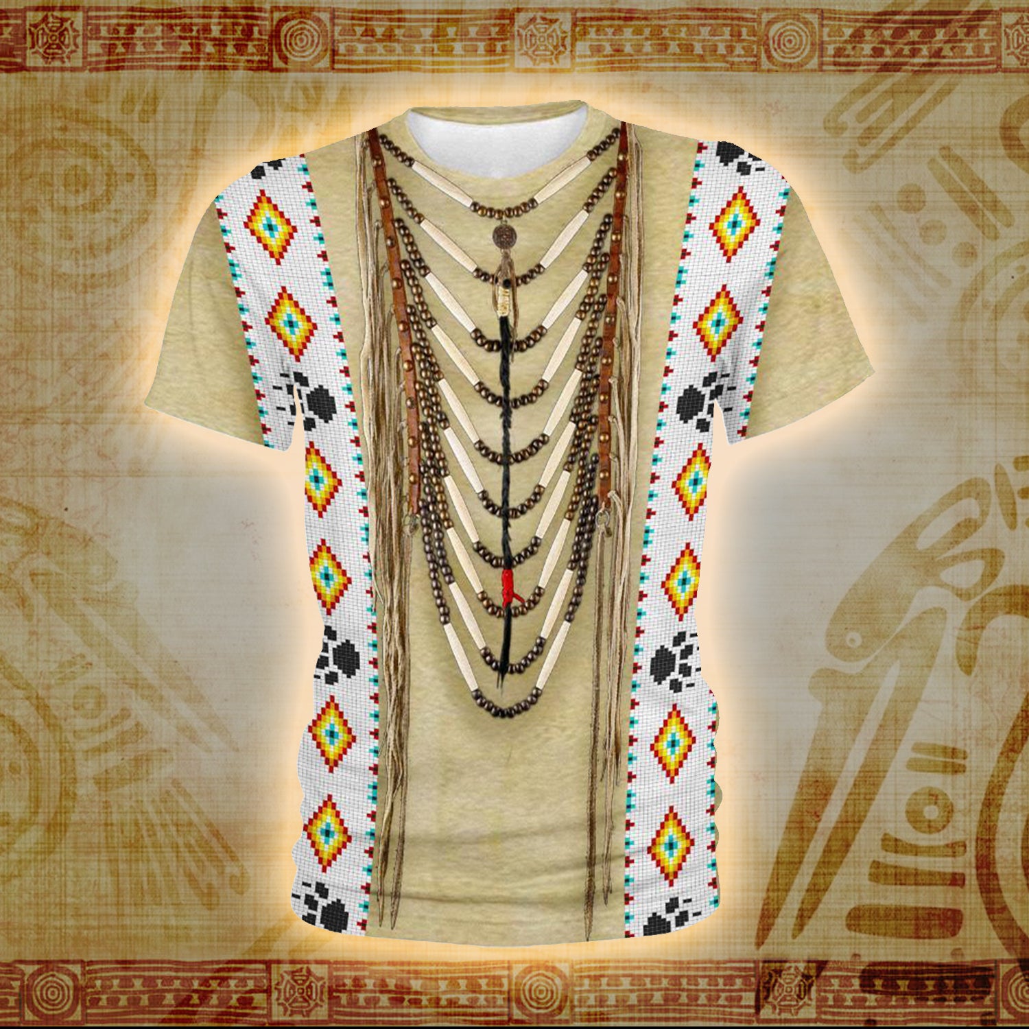 Tribal Beads Heritage 3D Printed Hoodie