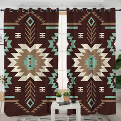 Tribes Pattern Living Room Curtains - Native American Curtain NZ#12