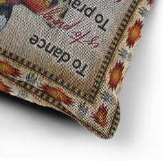 Healing Rhythm Woven Pillow - 17"x18" Cotton Blend