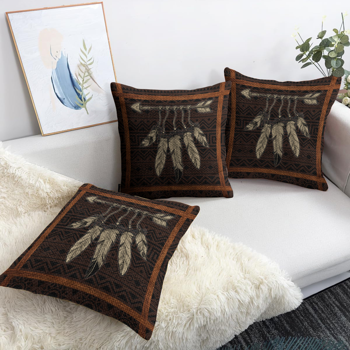 Arrow of Balance Woven Pillow - 17"x18" Cotton Blend