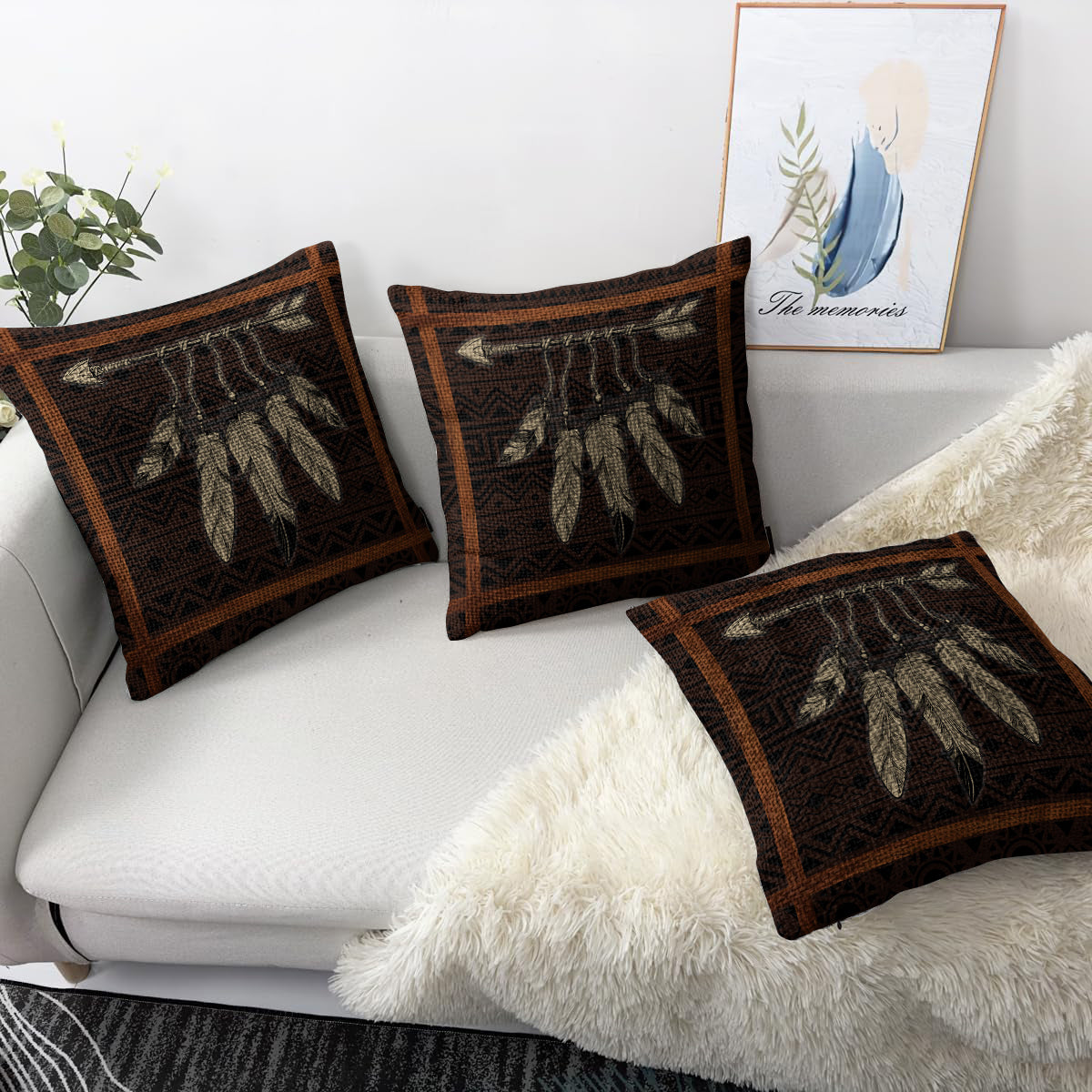 Arrow of Balance Woven Pillow - 17"x18" Cotton Blend