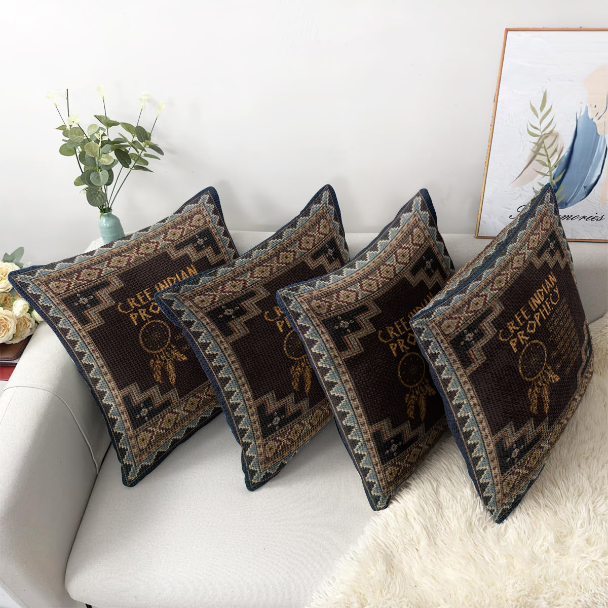 Sacred Reminder Woven Pillow - 17"x18" Cotton Blend