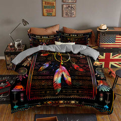 Dreamcatcher Serenity - Native American Bedding Set