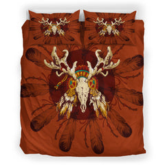 Elk Spirit Warrior - Native American Bedding Set