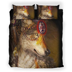 Spirit Wolf - Native American Bedding Set