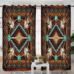 Native American Pattern Curtains - Native American Curtain