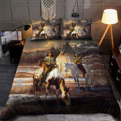 Warriors of the Plains - Native American Bedding Set