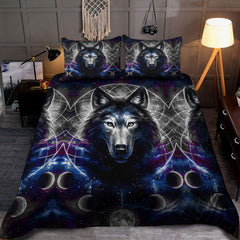 Lunar Wolf - Native American Bedding Set