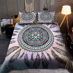 Feather Mandala - Native American Bedding Set