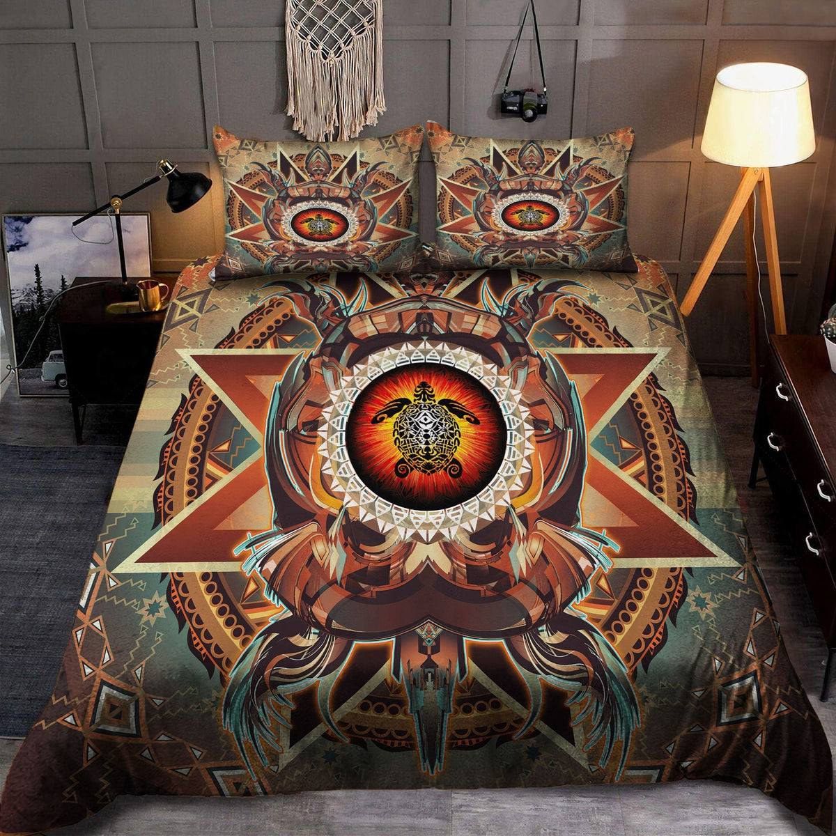 Turtle Guardian - Native American Bedding Set