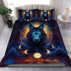 Lunar Wolf - Native American Bedding Set